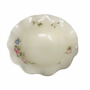 Pfaltzgraff Tea Rose Fluted Pedestal Bowl